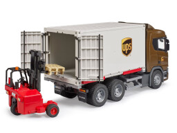 Bruder Scania Logistický vůz UPS s vysokozdvižným vozíkem 1:16